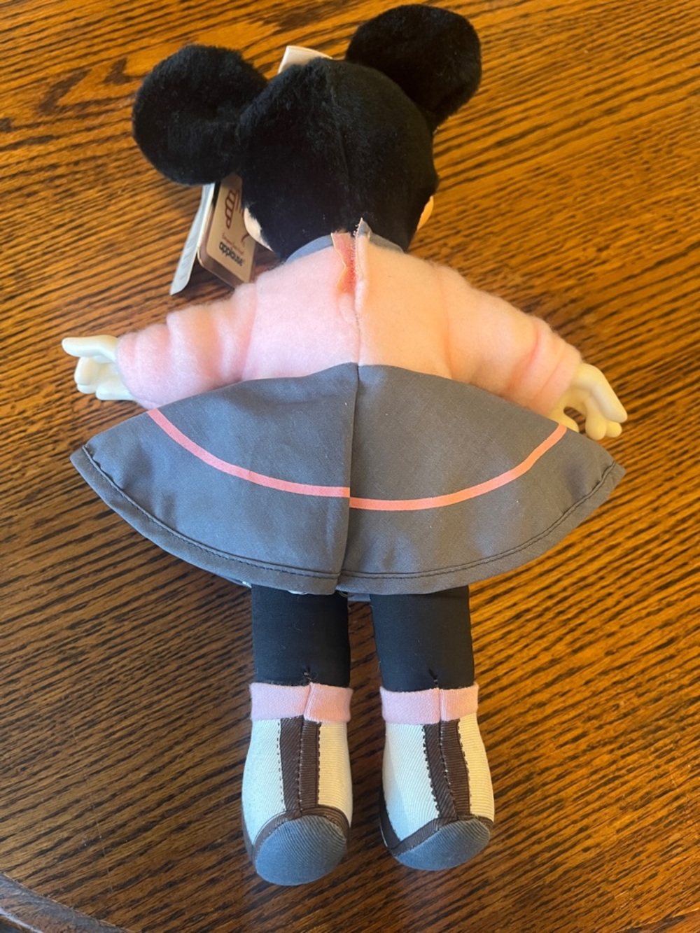Vintage Disney Minnie Mouse "Sock Hop" Plush Doll by Applause (NWT) - Picture 5 of 9